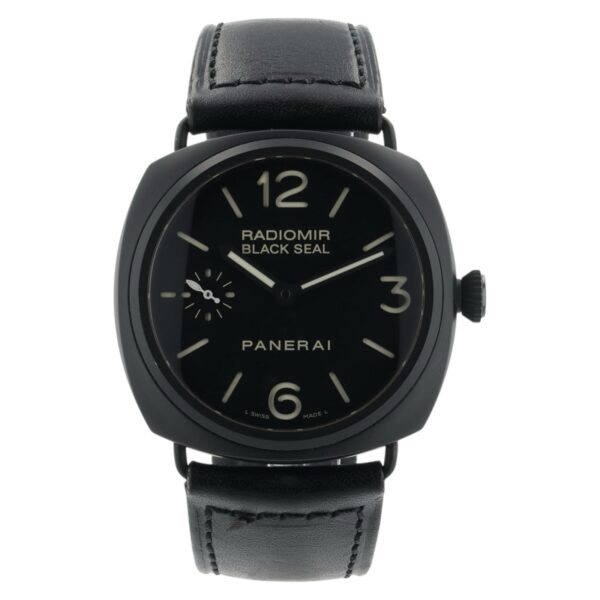 57_0118087e-89e4-47ac-bc98-293b2abec490 Panerai Radiomir Black Seal Ceramic Black Dial 45mm Manual Wind Men’s PAM00292