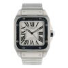 Cartier Santos 100 Stainless Steel Silver Dial 38mm Automatic Mens W20073X8