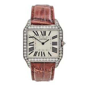 57_05688178-d22f-492c-b07c-1c0522180da3 Cartier Santos Dumont Manual Wind 35mm 18k White Gold – AM Diamonds