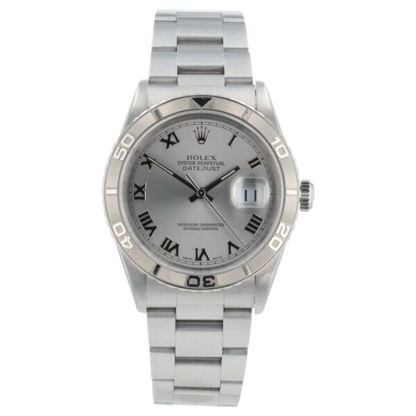 57_05f53680-e7bc-478e-8126-89978a6c4b35 Rolex Datejust Turn-O-Graph Silver Dial Stainless Steel 36mm Automatic 16264
