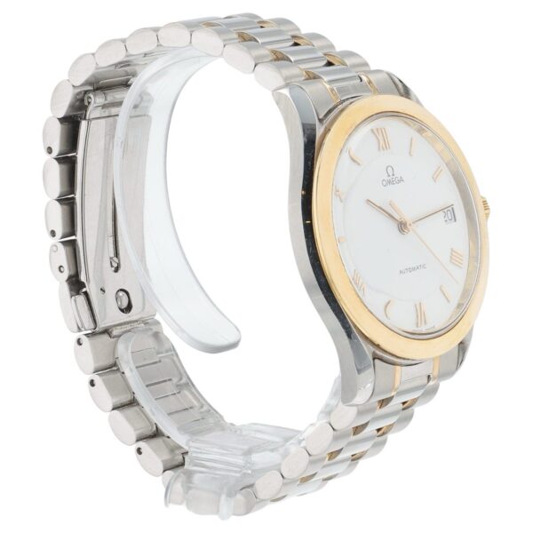 57_070fb067-fb67-4a10-8d54-c8964e383db2 Omega Classic Heritage Steel & Gold White Dial 35mm Automatic Men’s 166.0285