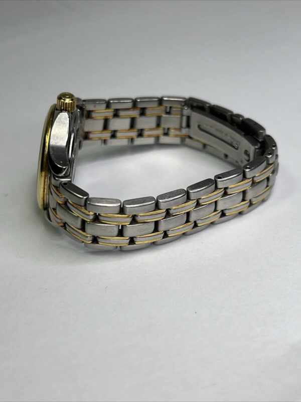 57_0b26ce70-e4df-48a9-a519-bc7fa89d855b 29mm OMEGA Seamaster 120M Steel 18K Gold Bezel Quartz Women’s Date Watch – READ