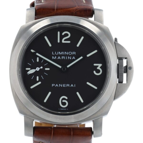 57_0bf8e26d-8820-4987-bcec-f92c1ea5fdd6 Panerai Luminor Marina Titanium Brown Dial 44mm Manual Wind Men’s Watch