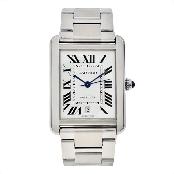 57_0d37fc82-0e12-4fff-abfa-3b78245d8c86 Cartier Tank Solo XL 3515 Stainless Steel 31mm Automatic Mens Watch W5200028