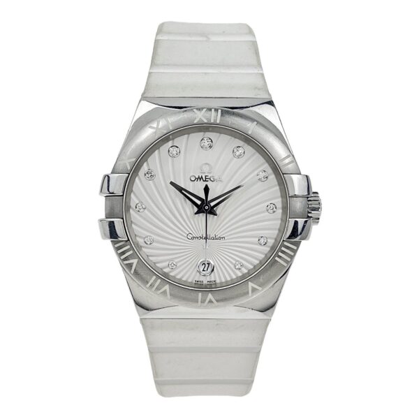 57_0d59b29d-18c7-46e3-8bb9-08709974fb24 Omega Watch Constellation White Dial Diamond 123.12.35.60.52.001 Quartz Movement