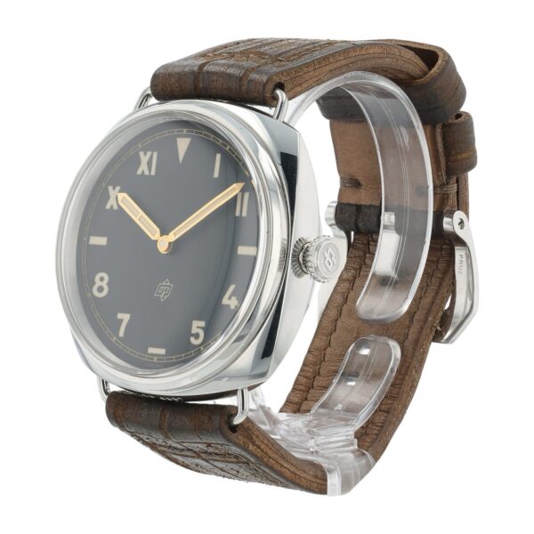 57_0d8957cb-f59f-4ee5-bcd8-070dcbe8ab76 Panerai Radiomir 3 Days Black Dial Steel 47mm Manual Wind Mens Watch PAM00424