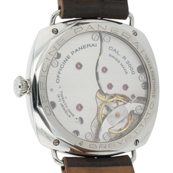 57_0fe7dbe2-5277-41ad-8445-4116d05689a6 Panerai Radiomir 3 Days Black Dial Steel 47mm Manual Wind Mens Watch PAM00424