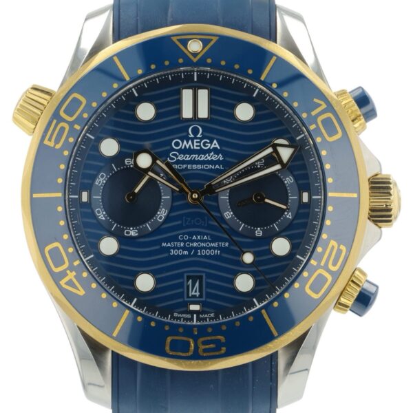 57_147ed190-295a-41b8-990e-d7fde9c9c69a Omega Seamaster Diver Gold & Steel Blue Dial 44mm Automatic 210.22.44.51.03.001