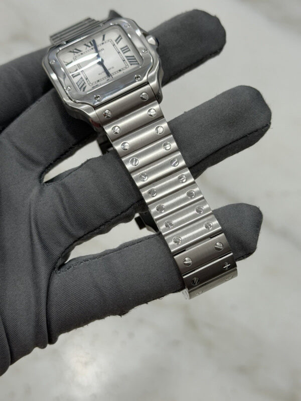 2024 Cartier Santos WSSA0029 Automatic Stainless White Dial Midsize Watch 35mm