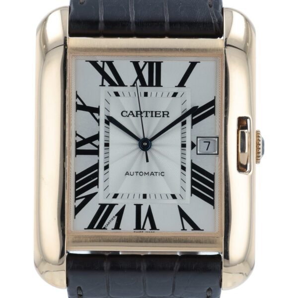 Cartier Tank Anglaise 18k Rose Gold Silver Dial 39mm Automatic Men’s W5310004