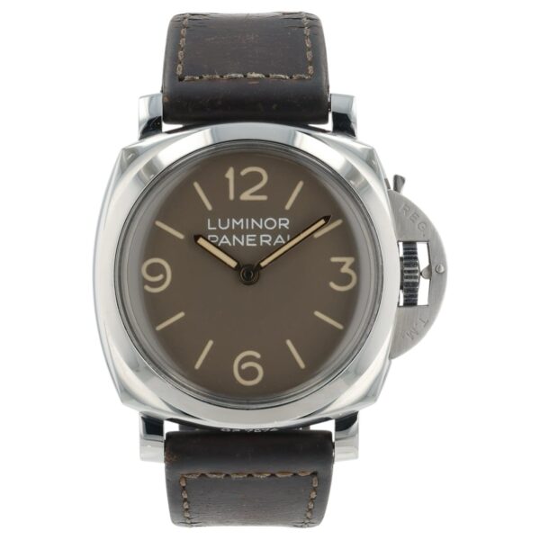 57_1ca17090-7ae5-4fe0-87bc-8f317d74ff7c Panerai Luminor Brown Dial Stainless Steel 47mm Manual Wind Men’s Watch PAM00663