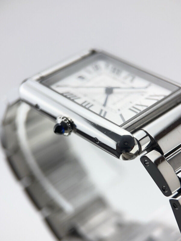 Cartier Tank XL Steel 31mm Automatic Men’s Watch WSTA0053 W/ Extension 2029