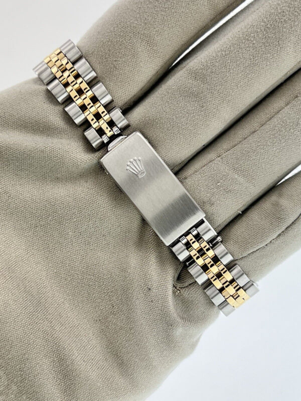 57_21c1152a-2f02-4e03-a438-cc35dd83cac9 Rolex Datejust Tiffany Dial Gold Steel Champagne Dial 26mm Automatic Watch 6917