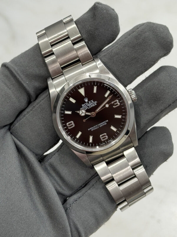 57_22d9a84f-9ca8-4f93-9f7e-e82dcaa71b89 Rolex Explorer Stainless Steel Black Dial 36mm Automatic Men’s Watch 114270