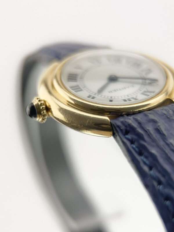 Cartier Vendome 18k Yellow Gold White Dial 26mm Manual Wind Women’s Watch 6708