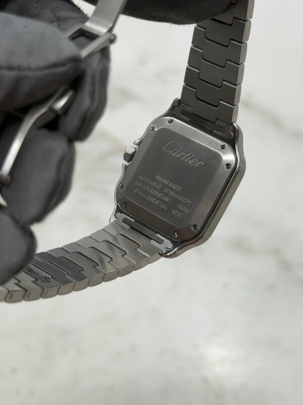 2024 Cartier Santos WSSA0029 Automatic Stainless White Dial Midsize Watch 35mm