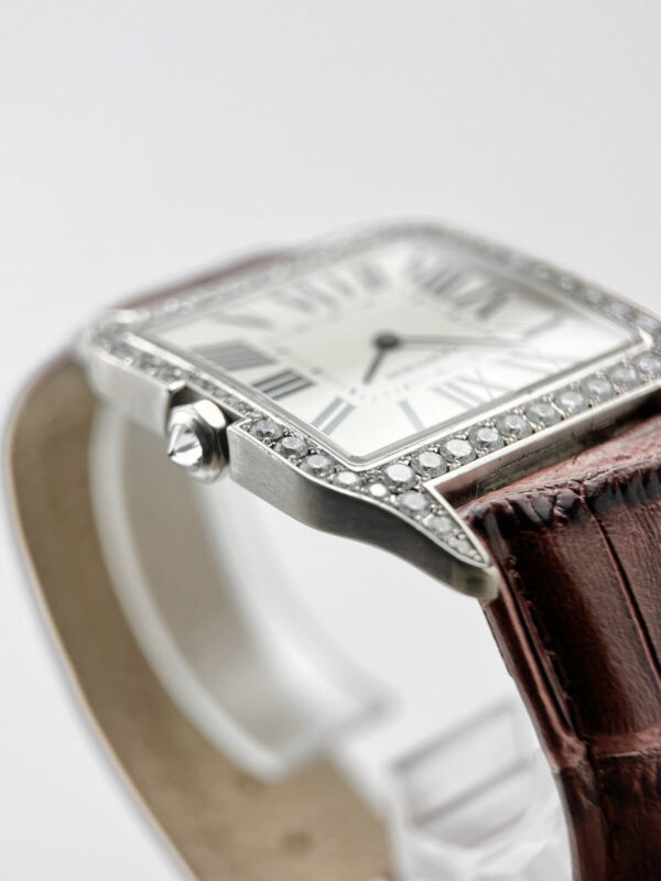 57_2da82097-46a4-40e9-ad22-866f2ce9e1a6 Cartier Santos Dumont Manual Wind 35mm 18k White Gold – AM Diamonds