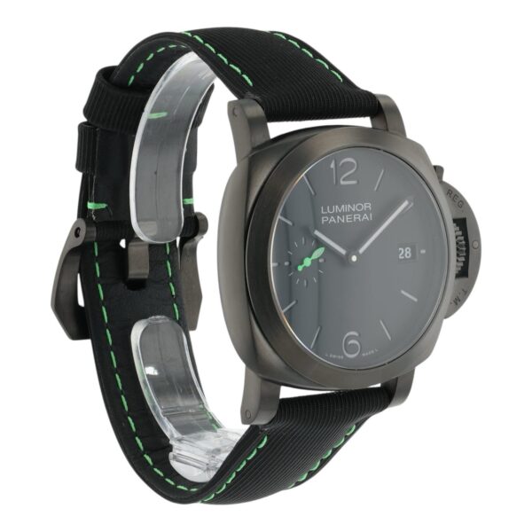 57_35dab813-81d0-48d4-86c7-90a98b5437e6 Panerai Luminor Quadrants Razer Steel Black Dial 40mm Automatic Mens PAM01353