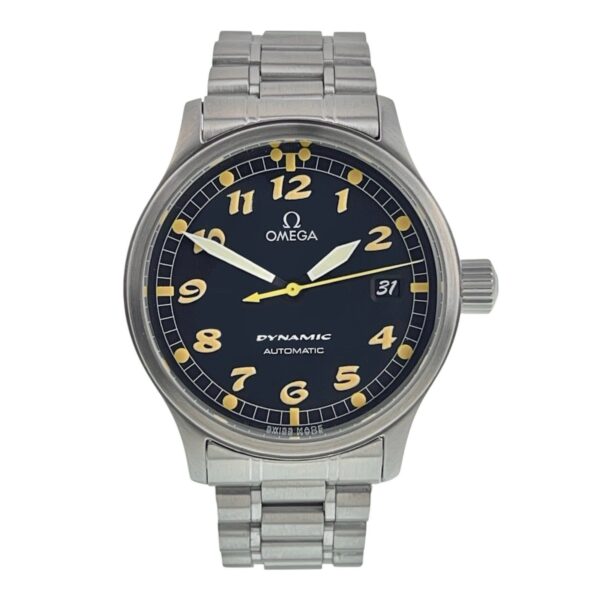 57_35fa7efd-f1a6-470b-be24-325e70bc5bfb Omega Dynamic Stainless Steel Black Dial 36mm Automatic Men’s Watch 5200.50