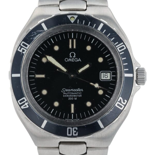 Omega Seamaster Stainless Steel Black Dial 38mm Automatic Men’s Watch 368.1051