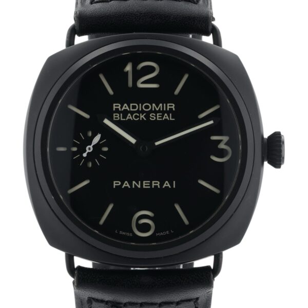57_37d667b2-0f87-4820-ae52-82ab49f083ed Panerai Radiomir Black Seal Ceramic Black Dial 45mm Manual Wind Men’s PAM00292