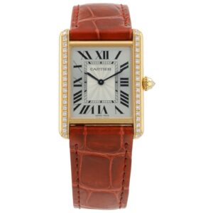 57_38d5fd10-9d0e-4d4c-8736-100a05db5ea7 Cartier Tank Louis 18k Rose Gold Silver Dial 33x25mm Manual Wind Watch WJTA0038