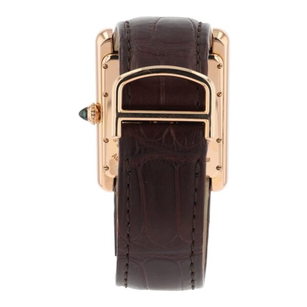 57_398079b1-8e6f-486d-b057-963c2ff182b2 Cartier Tank Louis 18 Rose Gold Brown Dial Manual Wind Men’s Watch W1560002