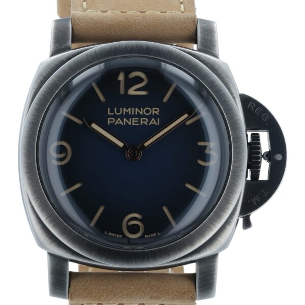 57_39b9f2c8-67e9-4b35-bdd6-e14c1ad7fde2 Panerai Luminor Venticinque Blue Dial Steel 44mm Manual Wind Mens Watch PAM02025