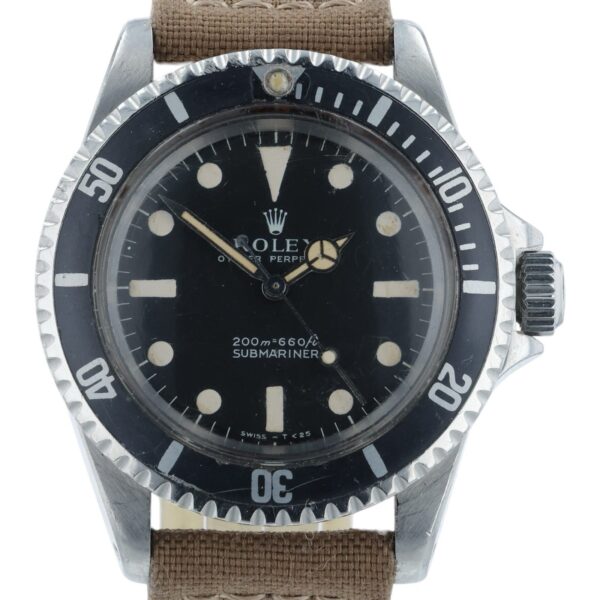1966 Rolex Submariner Stainless Steel Black Dial 40mm Automatic Men’s Watch 5513