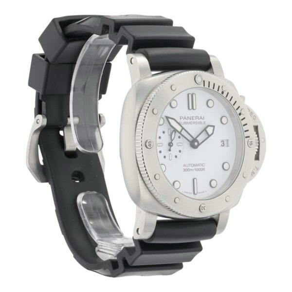 57_438b9610-955e-4d73-98eb-690aa2e629f0 Panerai Submersible White Dial Stainless Steel 42mm Automatic Men’s PAM02223