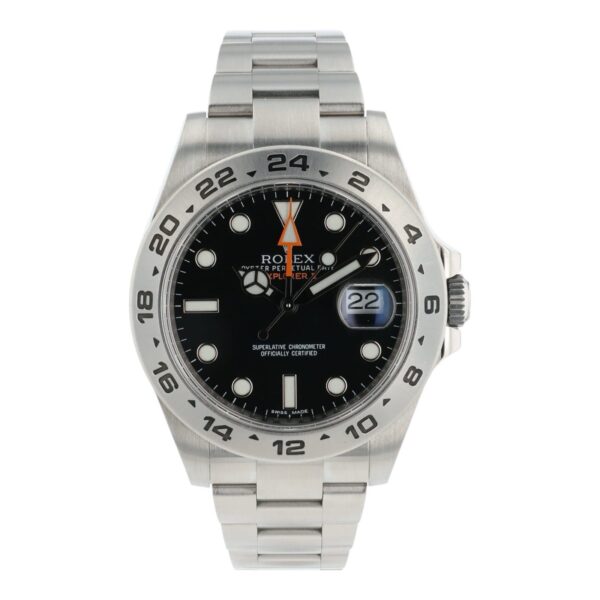 57_44e95037-5a6d-47af-af8f-28b606b82069 Rolex Explorer II Stainless Steel Black Dial 42mm Automatic Mens Watch 216570