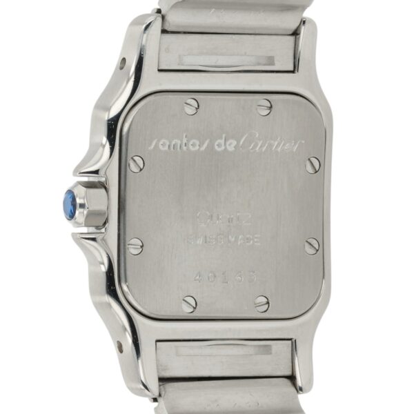 57_46e8543b-cfd6-47c4-b8b4-f6be69e48916 Cartier Santos Gold & Steel Silver Dial 24mm Quartz Women’s Watch 1057930