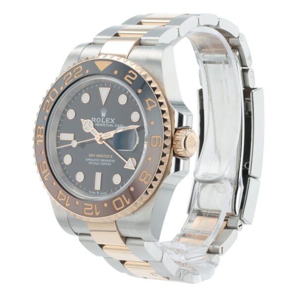 57_4870eb76-5c70-4f54-8b49-b882782604e9 2024 Rolex GMT Black Dial Gold & Steel 40mm Automatic Men’s Watch 126711CHNR