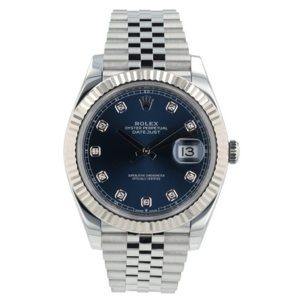 Rolex Datejust Blue Dial Stainless Steel 41mm Automatic Men’s Watch 126334