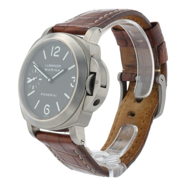 57_5aef3530-dad2-4ec0-9ab3-a85e8f823f68 Panerai Luminor Marina Titanium Brown Dial 44mm Manual Wind Men’s Watch