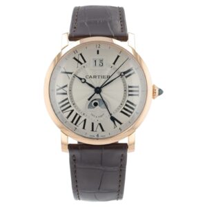 57_5c76bf41-8237-4e06-8cf7-c1015f85a0ae Cartier Rotonde de Cartier 18k Rose Gold Silver Dial 42mm Automatic W1556220