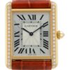 Cartier Tank Louis 18k Rose Gold Silver Dial 33x25mm Manual Wind Watch WJTA0038