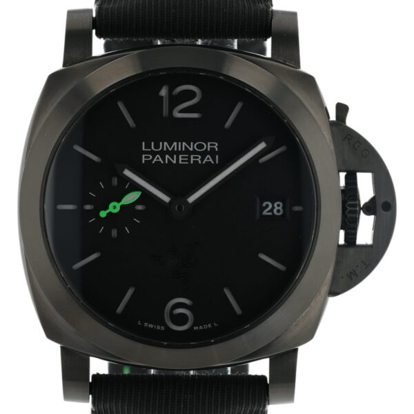 57_5f89fe0b-02e2-469f-ba77-519fc119092e Panerai Luminor Quadrants Razer Steel Black Dial 40mm Automatic Mens PAM01353