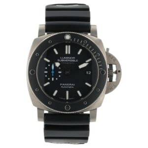 57_5f8d89b9-d50d-407c-8175-0c9a431f2de3 Panerai Luminor Submersible Black Dial Titanium 47mm Automatic Men’s PAM01389