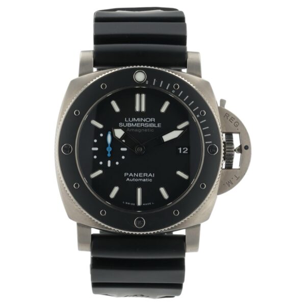 57_5f8d89b9-d50d-407c-8175-0c9a431f2de3 Panerai Luminor Submersible Black Dial Titanium 47mm Automatic Men’s PAM01389