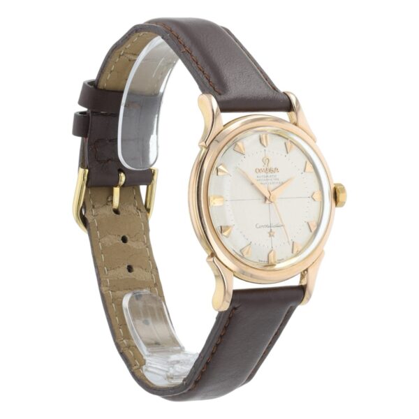 Omega Constellation Pie-Pan 18k Gold Silver Dial 35mm Automatic Unisex 2852SC