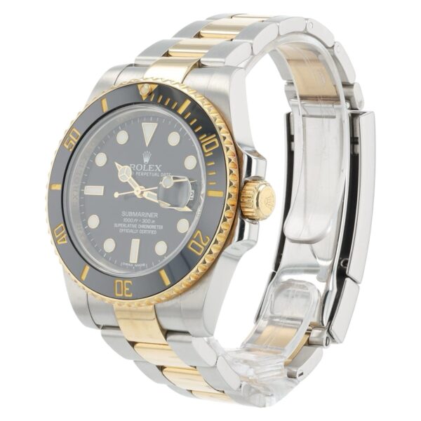 Rolex Submariner Black Dial Gold & Steel 40mm Automatic Men’s Watch 116613LN