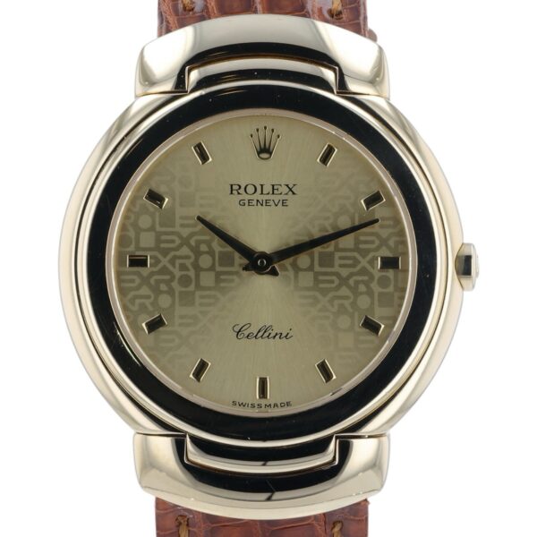 57_6a71aa05-bf56-449f-8b74-6032ab91766a Rolex Cellini 18k Yellow Gold Champagne Dial 33mm Quartz Unisex Watch 6622