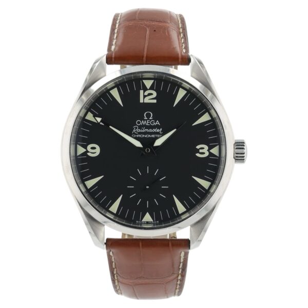 57_6affebc7-d977-45cc-8cb4-3978ee31ca5c Omega Seamaster Stainless Steel Black Dial 49mm Manual Wind Men’s 2806.52.37