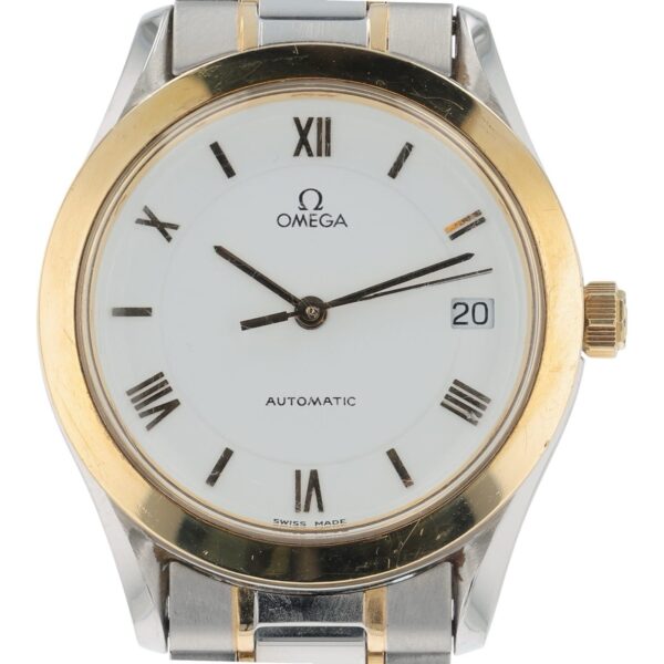 57_6b689360-0eac-496a-ba5b-346ee12d1ec2 Omega Classic Heritage Steel & Gold White Dial 35mm Automatic Men’s 166.0285