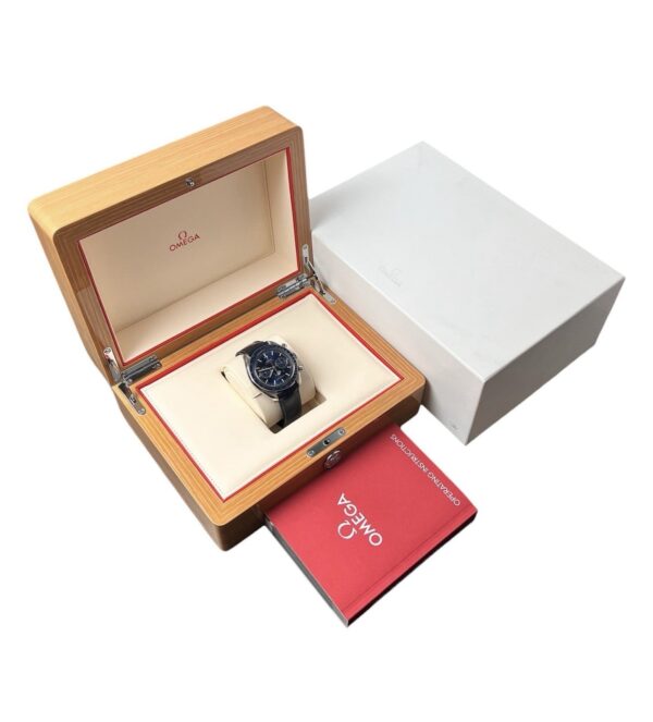 Omega Speedmaster Moonphase Steel Blue Dial 44.25mm Mens 304.33.44.52.03.001