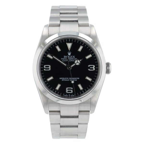 57_6e03ad43-2db9-44f7-8857-1266466e3bb7 Rolex Explorer Stainless Steel Black Dial 36mm Automatic Men’s Watch 114270