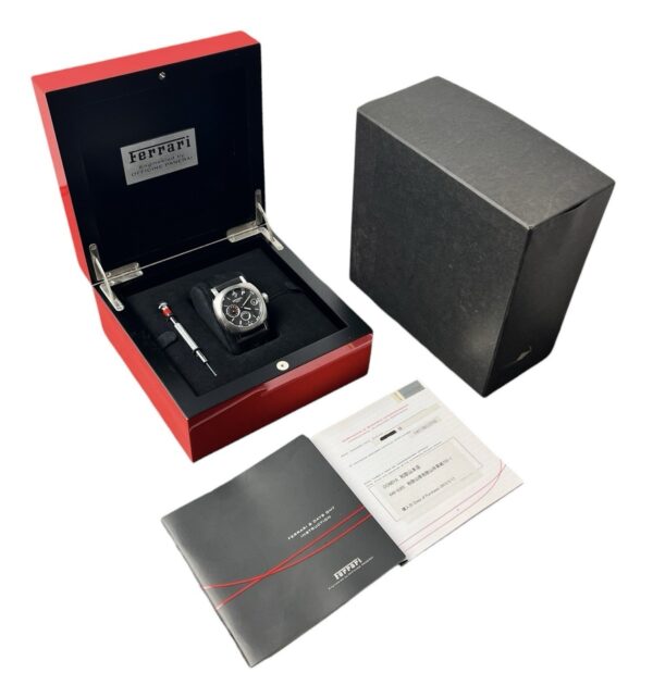 Panerai Ferrari Stainless Steel Black Dial 45mm Manual Wind Mens Watch FER00012