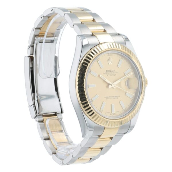 57_70ebb556-1bb0-4ed5-91b1-a6cb458dd1a7 Rolex Datejust II Gold & Steel Champagne Dial 41mm Automatic Men’s Watch 116333