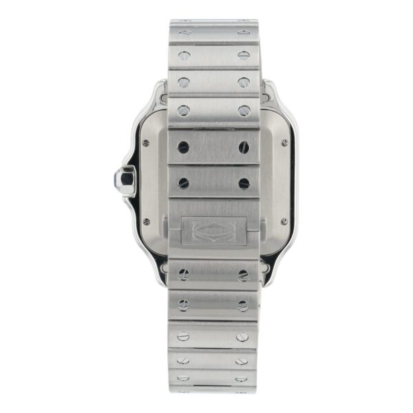 57_71f3dc5b-ed06-4524-9bf6-e4cb7a1d46b6 Cartier Santos Stainless Steel Blue Dial 39.8mm Automatic Men’s Watch WSSA0013